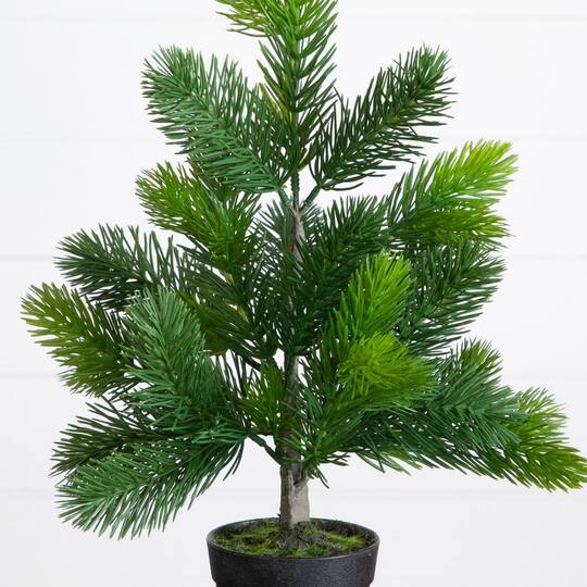 Nearly Natural 18" Unlit Artificial Real Touch Spruce Pine Christmas Tree